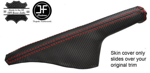Red stitch carbon vinyl - stitch,