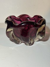 Vintage Murano purple Glass