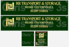 Code 3 Adhesive Vinyl Trailer Decals - RR Transport - 1/50 1/76 1/148 1/64 1/87