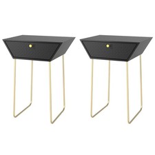 Set of 2 Apollo Metal 1-Drawer