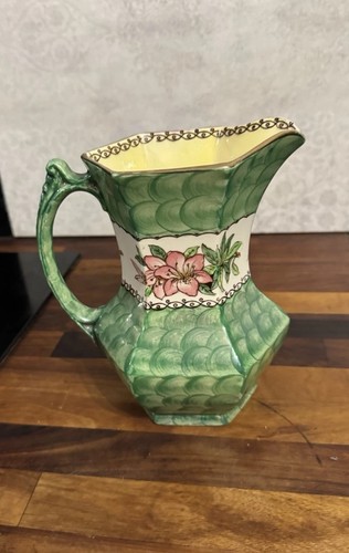 Antique maling art deco green - maling,