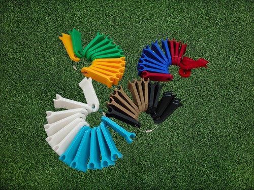 Croquet gate player pegs 3d - |,