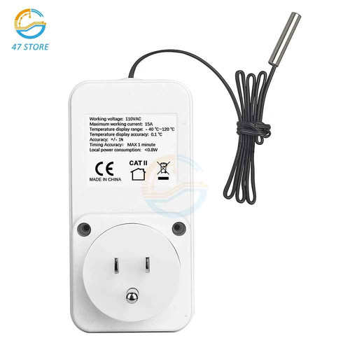 Digital thermostat plug socket - digital,