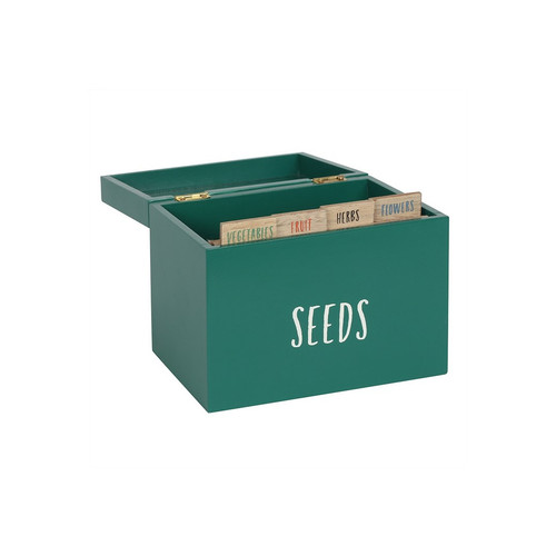 Seed storage box wooden garden - storage,