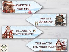 Set of 4 Santa's Grotto Party