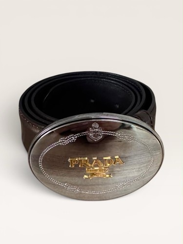 Prada belt metal - metal, buckle
