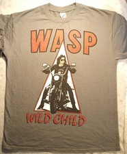 Vintage WASP -  Wild Child  Size Large T-Shirt  * With Back Print * W.A.S.P