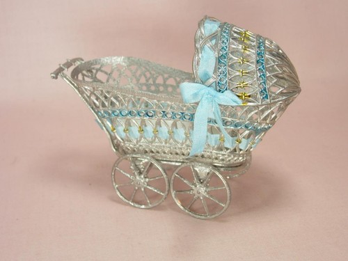 Vtg miniature filigree metal - *vtg,