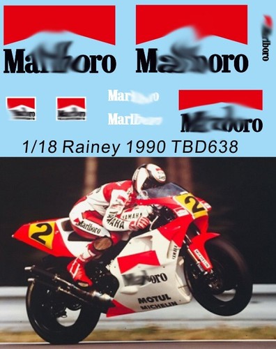Decals for yamaha yzr500 - 1/18,