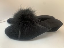 Vintage BHS Black Fluffy Low