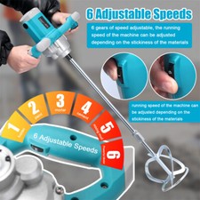 Adjustable Electric Concrete Mixer Portable 2600w Mud Mixer For Mixing Mortar