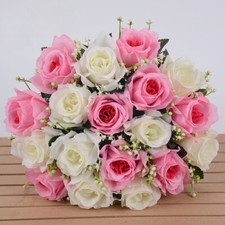 18 Heads Silk Rose Artificial