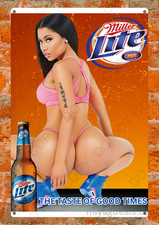 Miller Lite Beer Metal Poster