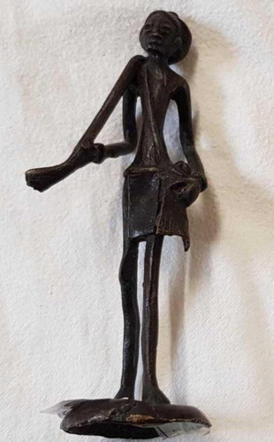 Old unique african bronze - african,