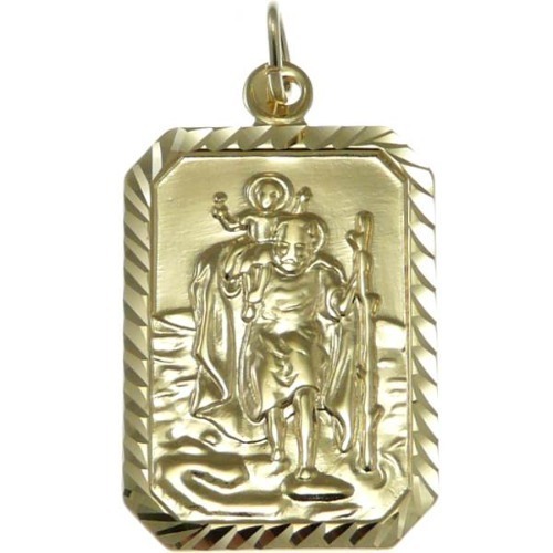 Rectangular mens 9ct gold - mens,