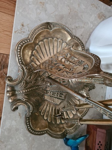 Companion set antique brass - companion,