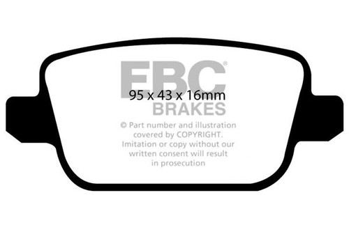 Ebc ultimax rear brake pads - ultimax,