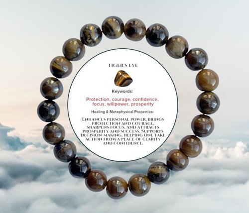 Tigers eye 8mm natural - eye,