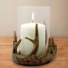 Antler Tealight Pillar Glass