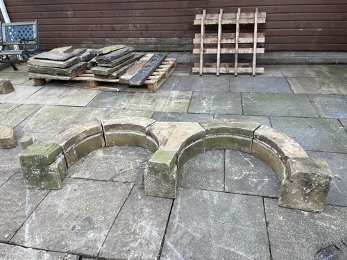 Pair historic reclaimed - reclaimed, stone