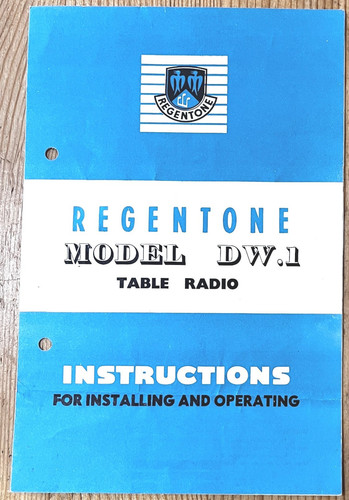 Regentone model dw1 table - dw1,