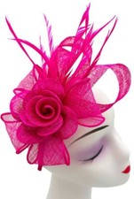 Women's Flower Fascinator Clip Headband Wedding Hat Ladies Day Royal Ascot Races
