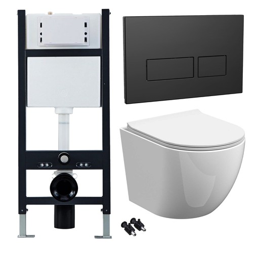 Rimless wall hung toilet - rimless,