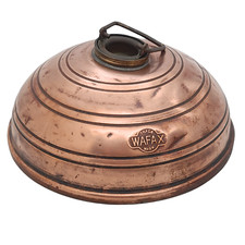 Vintage 1930s Wafax Copper Bed Warmer Hot Water Bottle Screw Cap Antique