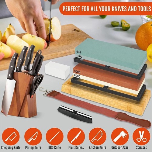 Knife sharpening stone kit - knife,