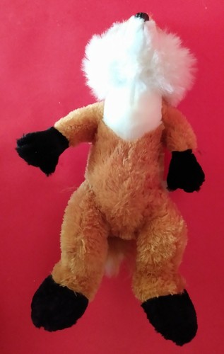 Plush sitting red fox - sitting,