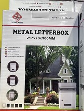 BLACK LETTER BOX POST MAIL BOX