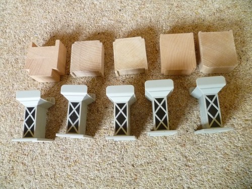 Wooden train track - 10,