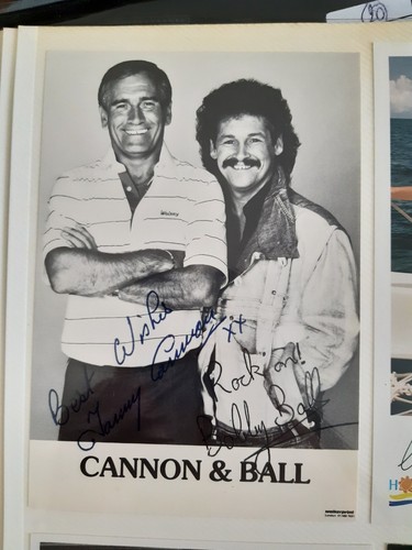 Cannon ball signed photo - ball,