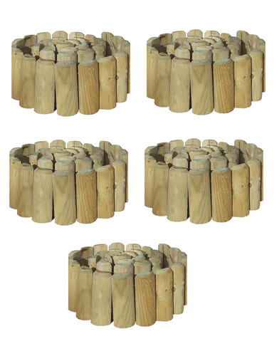 Log rolls garden wooden - x,