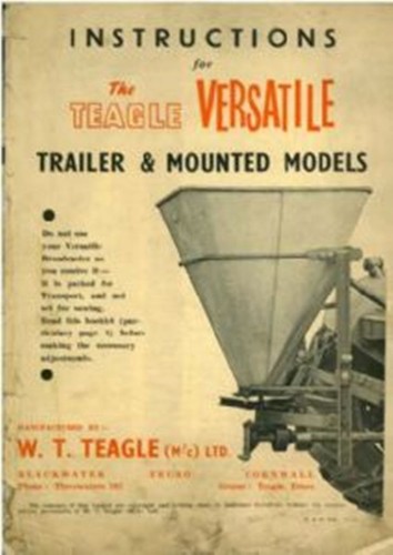 Teagle fert spreader versatile - fert,