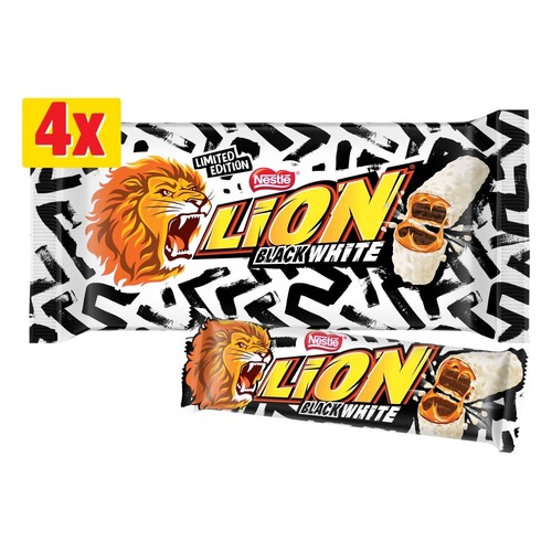 Lion black white bars - lion, 4