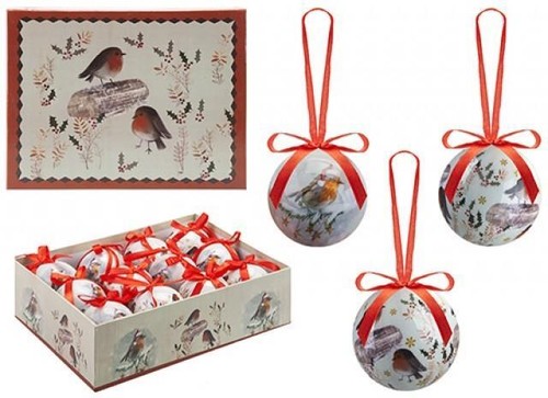Christmas robin bauble - robin,