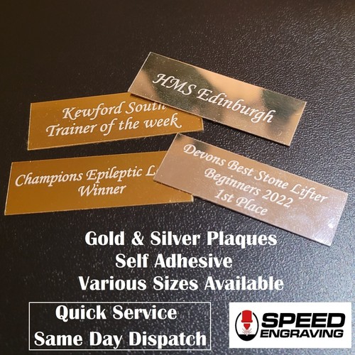 Engraved trophy plate plaque - plate,