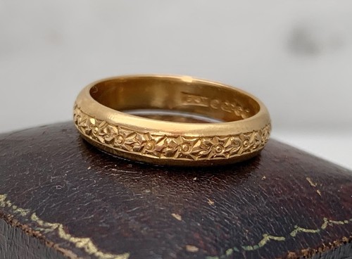 22ct gold orange blossom band - orange,