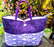 Large Purple Knitting