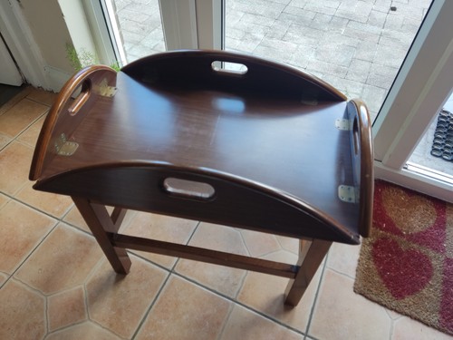Vintage folding butler tray - folding,