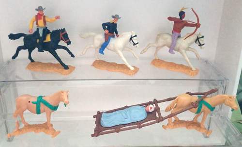 Timpo plastic cowboys - plastic, &