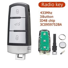 3 Button Car Key Fob 433Mhz