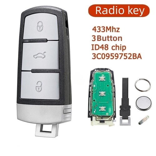 Button car key fob 433mhz - 3,