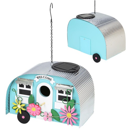 Hanging caravan bird house - caravan,