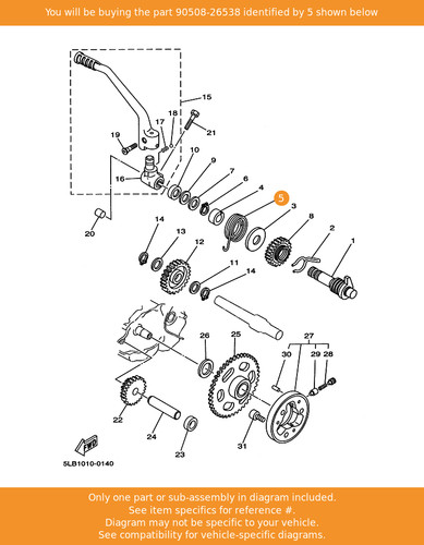 Yamaha spring torsion - spring,, (15a)