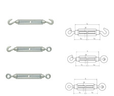 GALVANIZED TURNBUCKLE