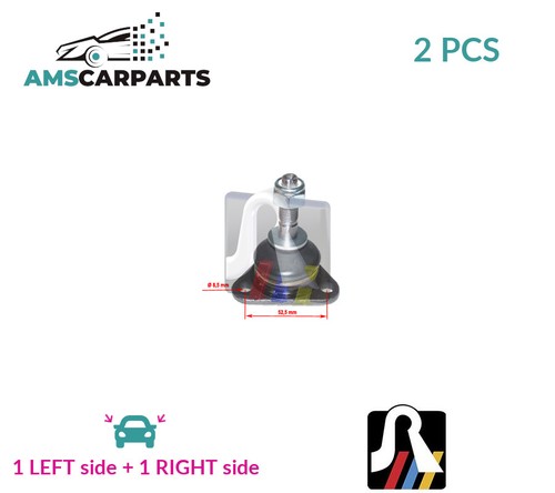 Suspension ball joint pair - ball,