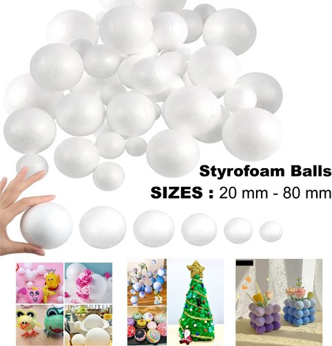 Round polystyrene solid balls - solid,