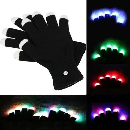 Led gloves light flashing - light, up